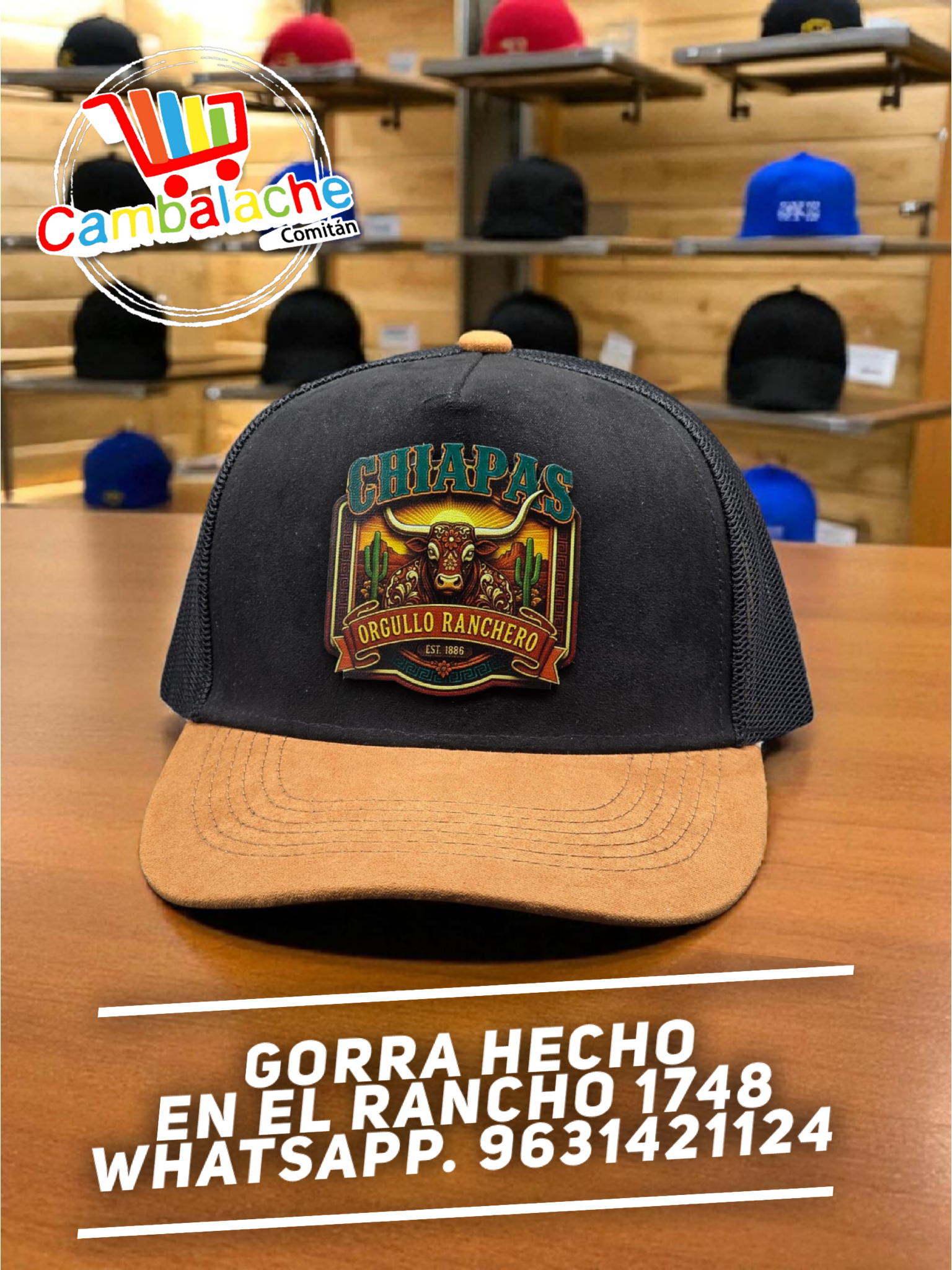 Gorra Hecho En El Rancho 1748
