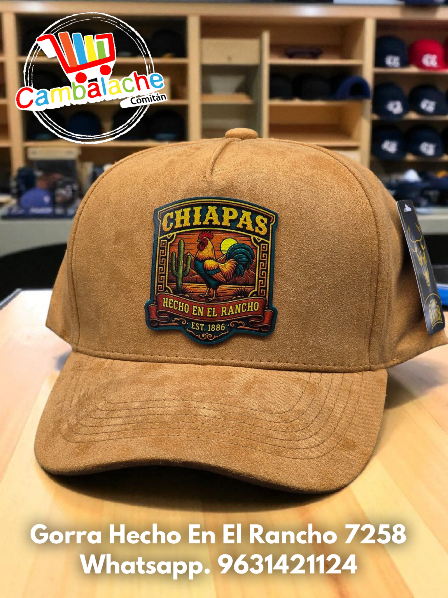 Gorra Hecho En El Rancho 7258