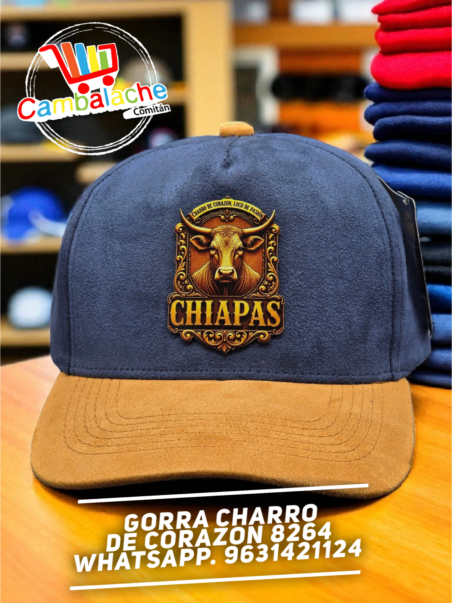 Gorra Charro De Corazon 8264