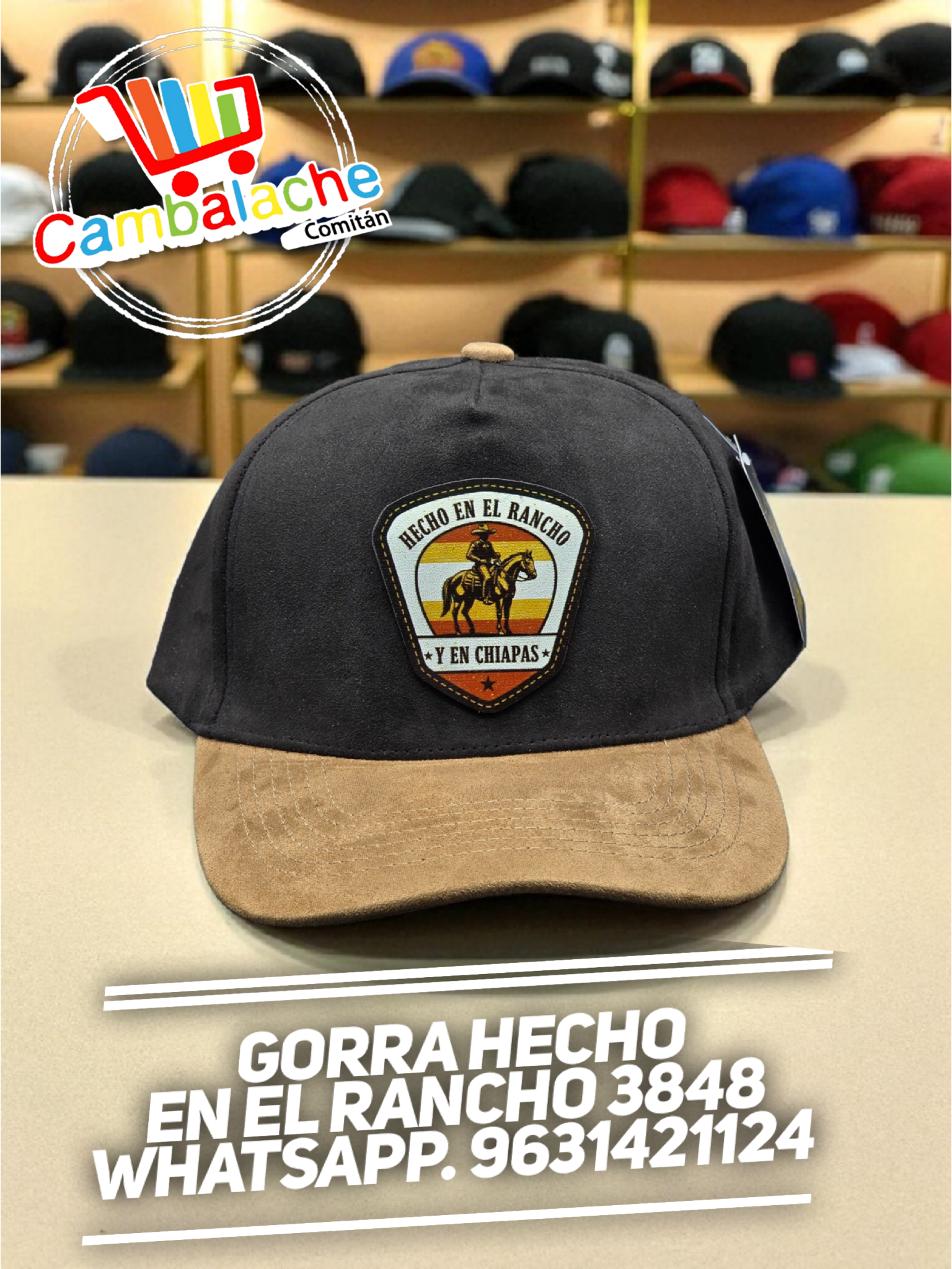 Gorra Vaquera Hecho En El Rancho 3848