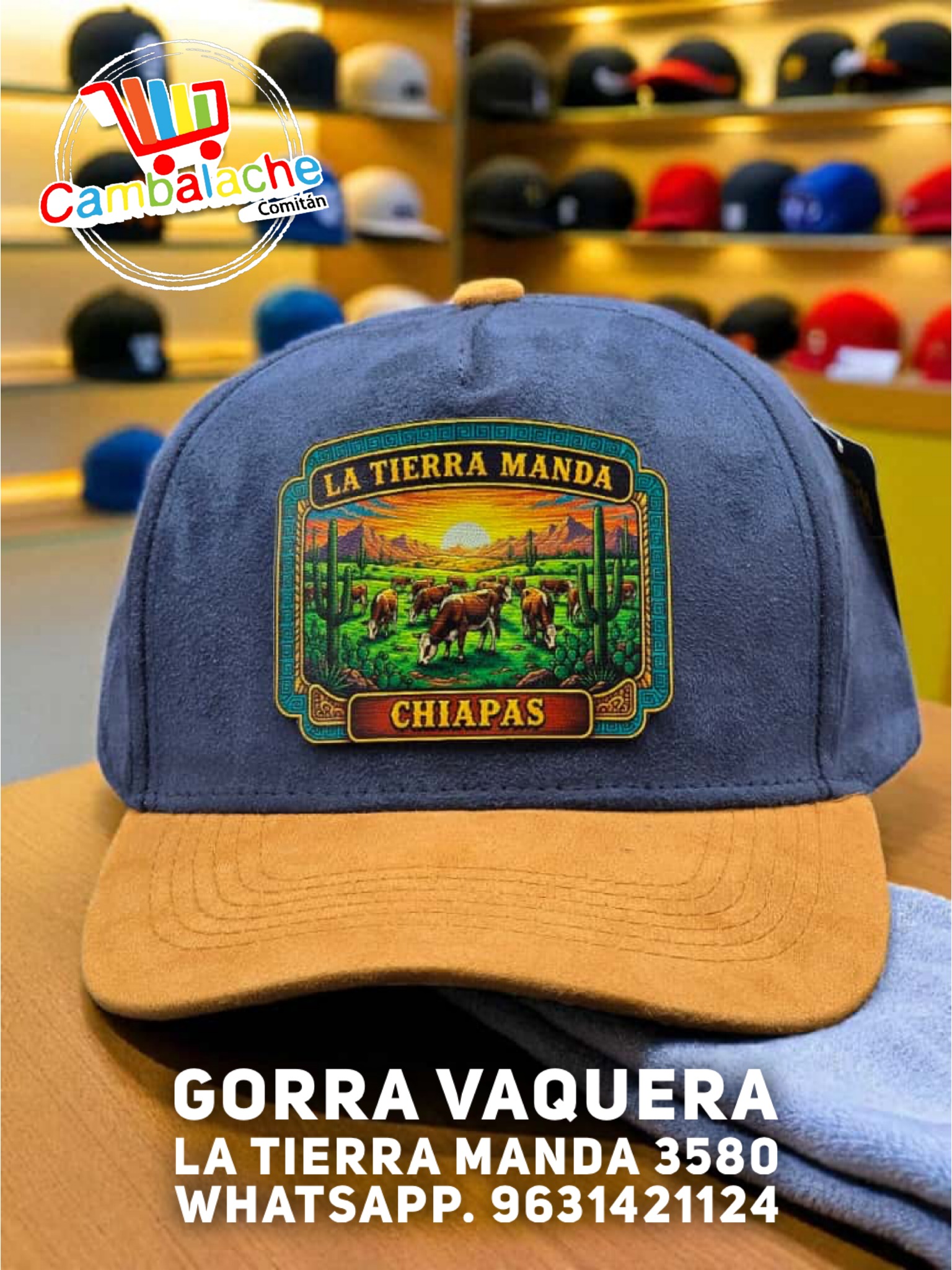 Gorra Vaquera La Tierra Manda 3580