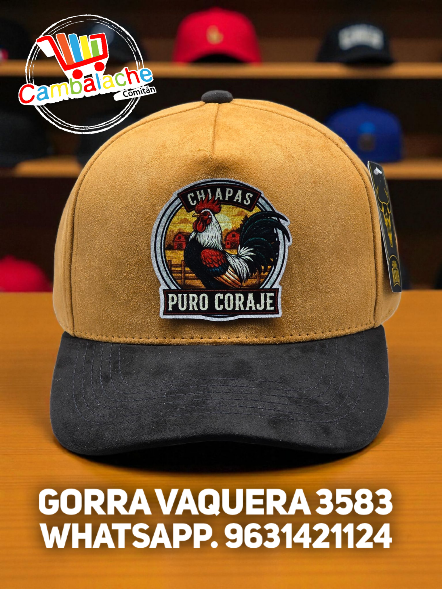 Gorra Vaquera Puro Coraje 3583