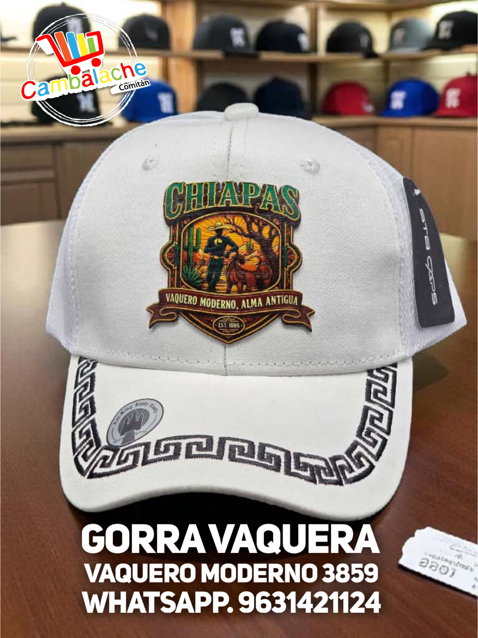 Gorra Vaquero Moderno 3859