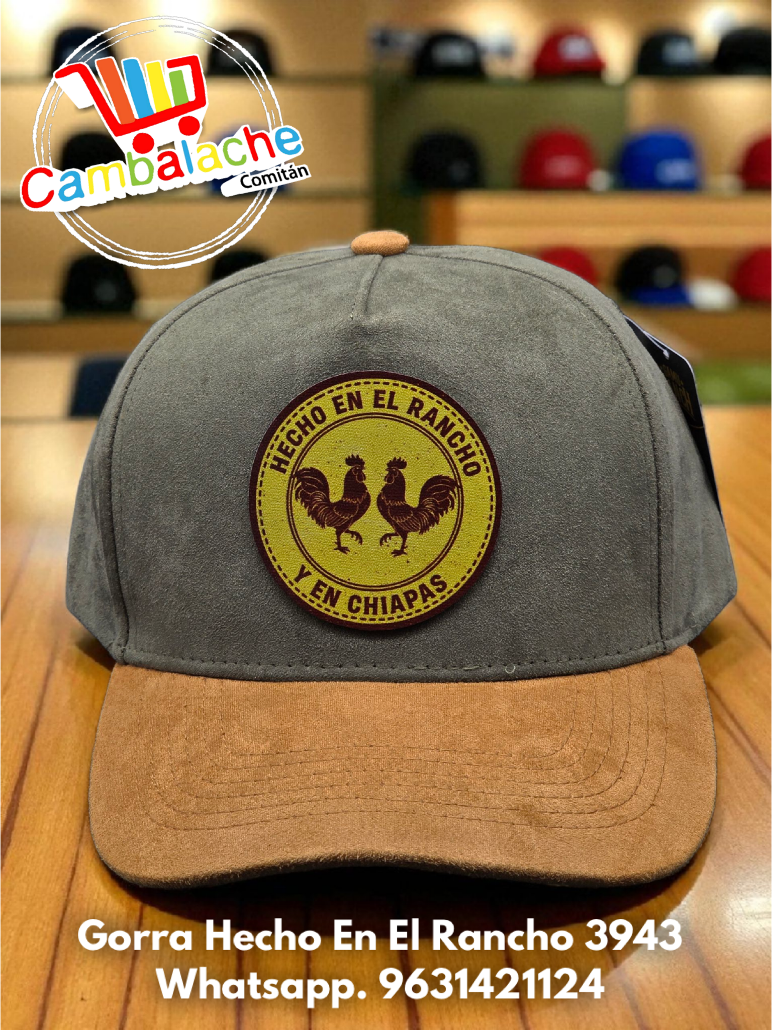 Gorra Vaquera Hecho En El Rancho 3943