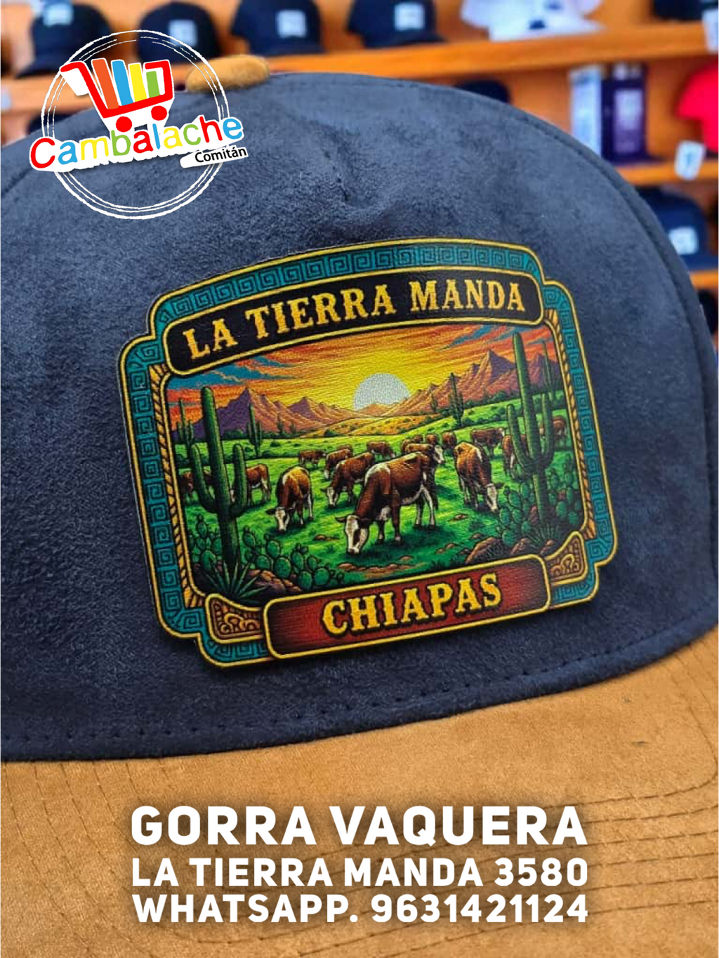 Gorra Vaquera La Tierra Manda 3580