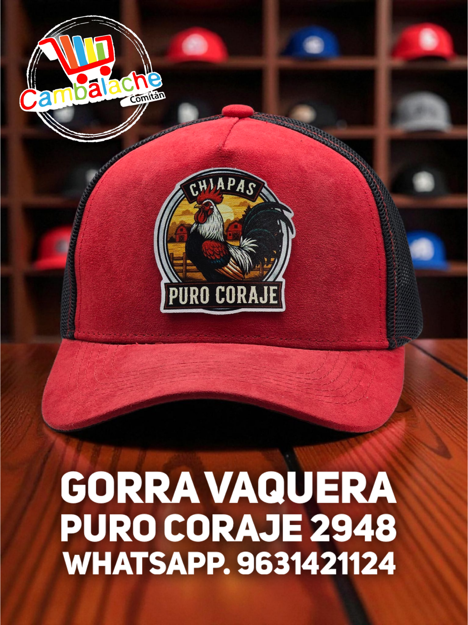 Gorra Vaquera Puro Coraje 3583