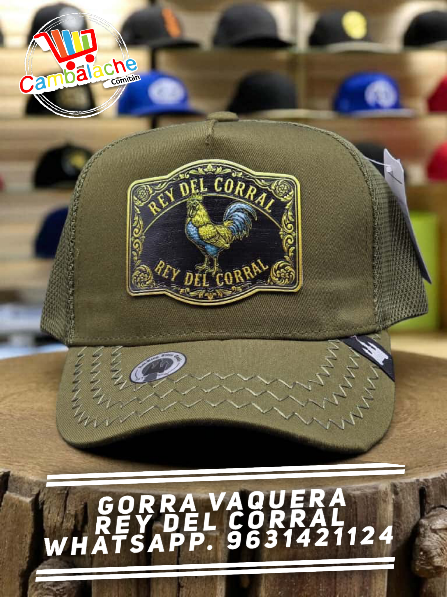 Gorra Vaquera Rey Del Corral